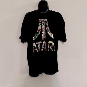 Atari Pong Asteroids Yars Revenge Colorful Logo T Shirt Mens X Large Cotton